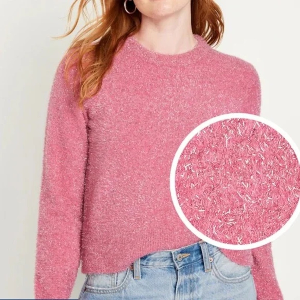 Women's Pink Sweater sparkly
